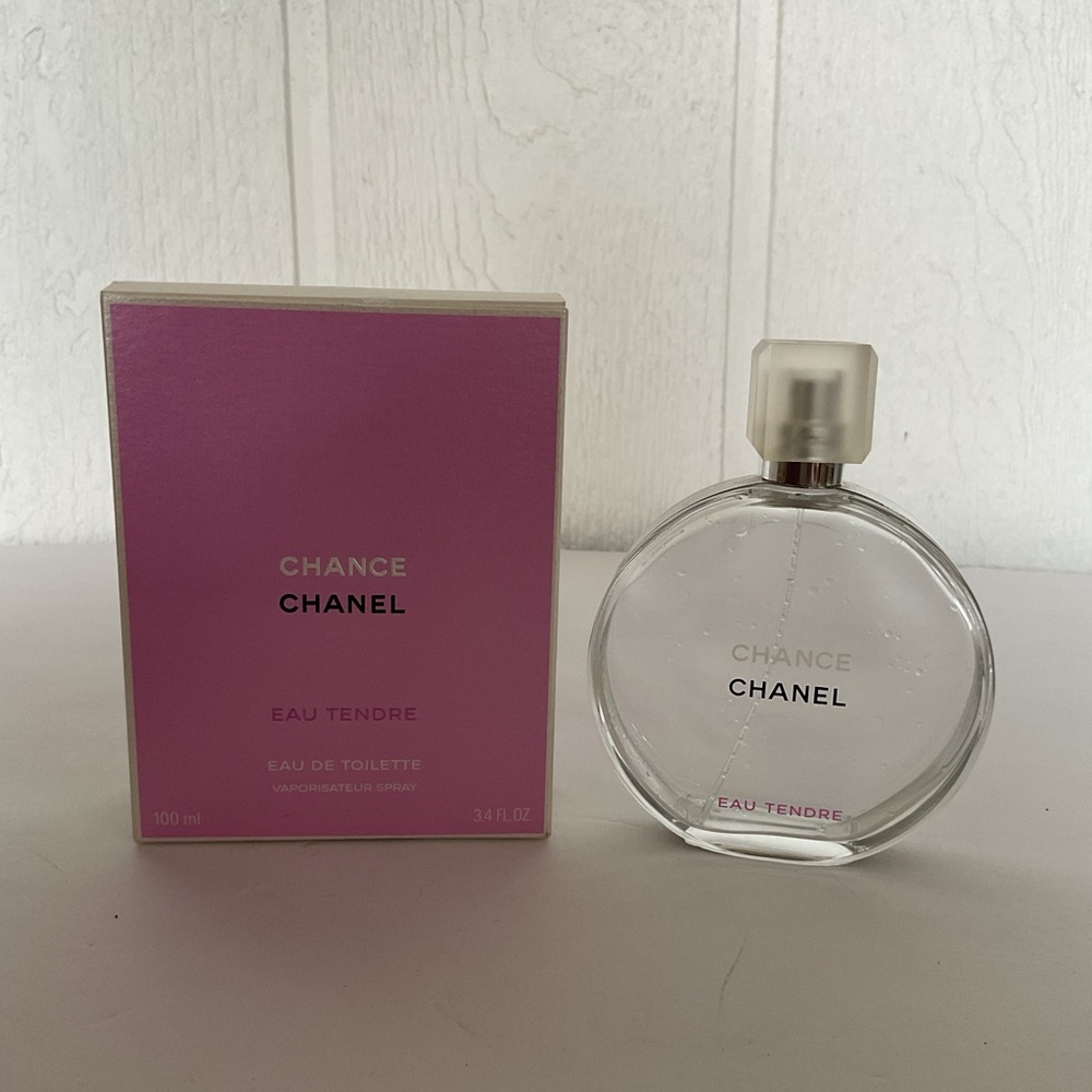 EMPTY CHANEL Chance Eau de Toilette Bottle and Box 3.4 ounce